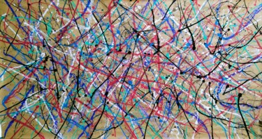 Malerei mit dem Titel "abstract steppe 4" von Kyrylo Bondarenko, Original-Kunstwerk, Acryl