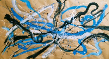 Ζωγραφική με τίτλο "Wind" από Kyrylo Bondarenko, Αυθεντικά έργα τέχνης, Ακρυλικό