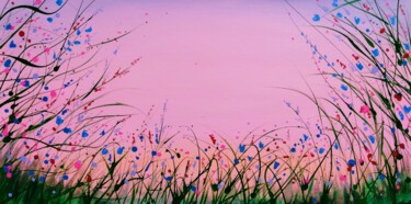 Pintura titulada "Blooming steppe 3" por Kyrylo Bondarenko, Obra de arte original, Acrílico