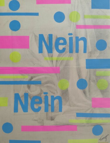 Ζωγραφική με τίτλο "Gerhard Richter nein" από Kyrylo Bondarenko, Αυθεντικά έργα τέχνης, Ακρυλικό