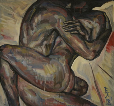 Картина под названием "XXXX" - Евгений Кузовкин, Подлинное произведение искусства, Масло
