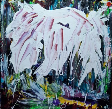 Malerei mit dem Titel "Le cheval" von L'Artiphaine Hj Helleboid, Original-Kunstwerk, Acryl