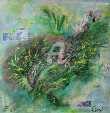 Malerei mit dem Titel "mother nature" von L'Atelier De Kanopé, Original-Kunstwerk, Acryl Auf Keilrahmen aus Holz montiert