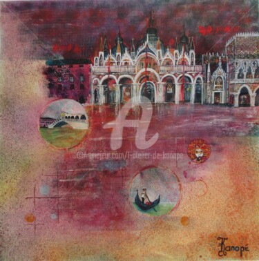 Schilderij getiteld "San Marco" door L'Atelier De Kanopé, Origineel Kunstwerk, Acryl
