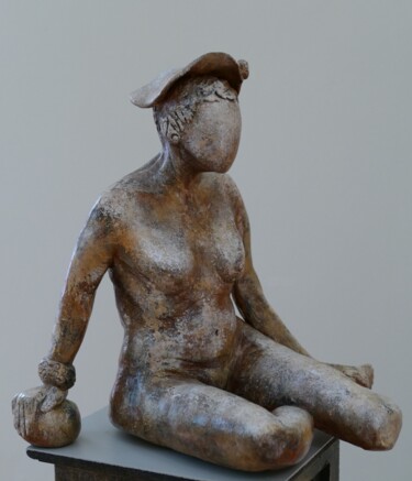 Sculpture titled "CORALYNE (N° 059) *…" by L'Atelier De Nanou, Original Artwork, Terra cotta
