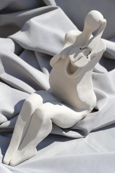 Skulptur mit dem Titel "123_FANTAISIE MUSIC…" von L'Atelier De Nanou, Original-Kunstwerk, Terra cotta