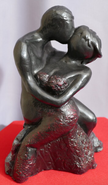 Sculpture titled "060 _ « DUO SYMBIOS…" by L'Atelier De Nanou, Original Artwork, Terra cotta