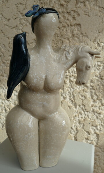 Скульптура под названием "187_CONVOI de la LI…" - L'Atelier De Nanou, Подлинное произведение искусства, Керамика