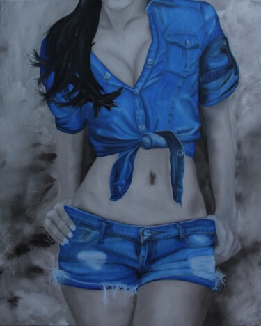 Painting titled "JEAN STORY" by L'Atelier De Nanou, Original Artwork, Oil