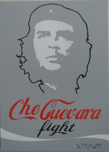 Peinture intitulée "che-cola-fight.jpg" par D7u1c7, Œuvre d'art originale, Acrylique