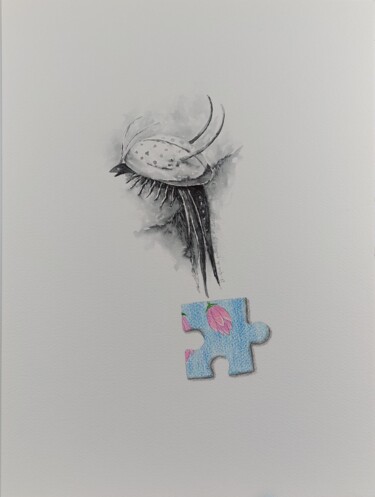 Dessin intitulée "Que de pattes !" par Laurent Fierdehaiche, Œuvre d'art originale, Aquarelle