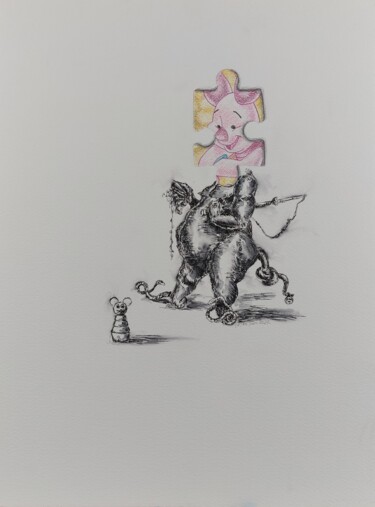 Dibujo titulada "Gros bidon !" por Laurent Fierdehaiche, Obra de arte original, Tinta