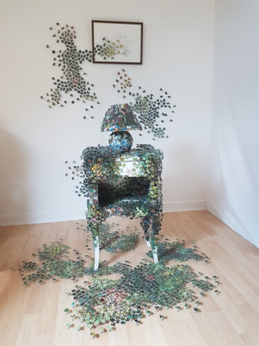 雕塑 标题为“Rêves 2” 由Laurent Fierdehaiche, 原创艺术品, 拼贴
