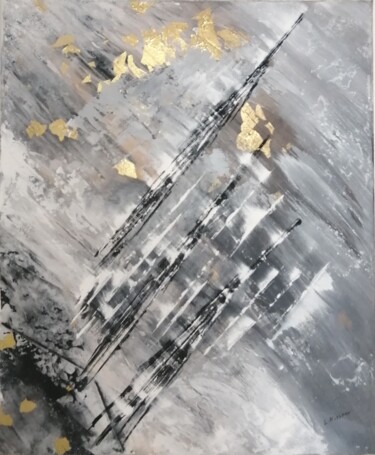 Pittura intitolato "Space Drift" da L.Kissner, Opera d'arte originale, Acrilico