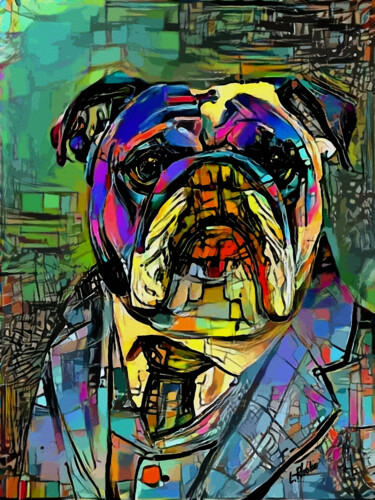 Digital Arts titled "Raymond - Gouache/i…" by L.Roche, Original Artwork, Acrylic