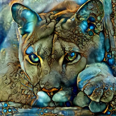 Digital Arts titled "Puma sand - Mix med…" by L.Roche, Original Artwork, Acrylic