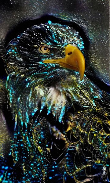Arts numériques intitulée "Aguila" par L.Roche, Œuvre d'art originale, Acrylique