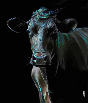 Arts numériques intitulée "Vaca premium - Mix…" par L.Roche, Œuvre d'art originale, Acrylique