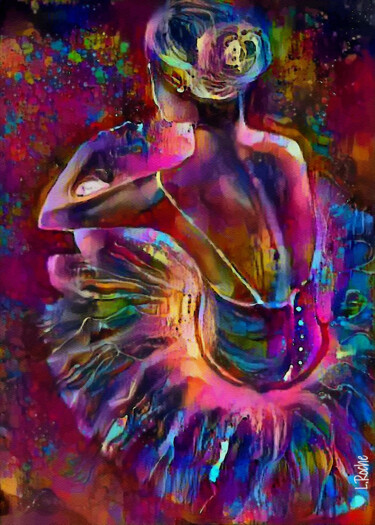 Цифровое искусство под названием "Tutu Color" - L.Roche, Подлинное произведение искусства, Акрил