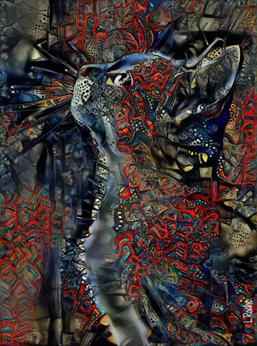 Digital Arts titled "Hayden, cat - Mix m…" by L.Roche, Original Artwork, Acrylic