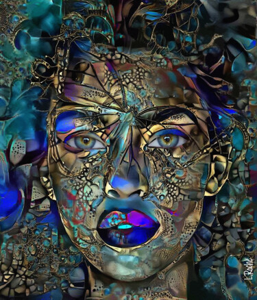 Digital Arts titled "Missy Papillons - M…" by L.Roche, Original Artwork, Acrylic