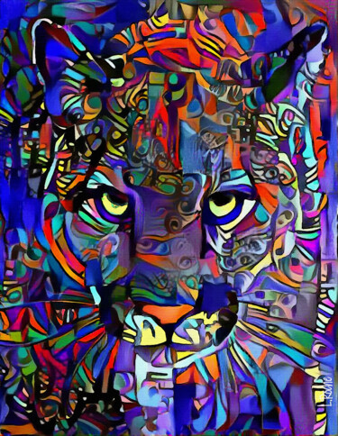 Arts numériques intitulée "Puma de Agosto - Mi…" par L.Roche, Œuvre d'art originale, Acrylique