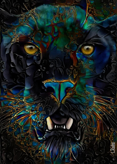 Digital Arts titled "Pantera majestic" by L.Roche, Original Artwork, 2D Digital Work