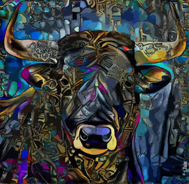 Arte digitale intitolato "Toro 1025" da L.Roche, Opera d'arte originale, Acrilico