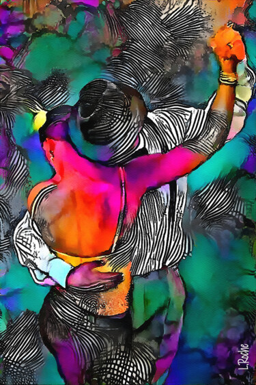 Pintura titulada "Ganas de Salsa" por L.Roche, Obra de arte original, Trabajo Digital 2D