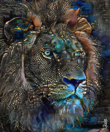 Digital Arts titled "Lion croisades" by L.Roche, Original Artwork, 2D Digital Work