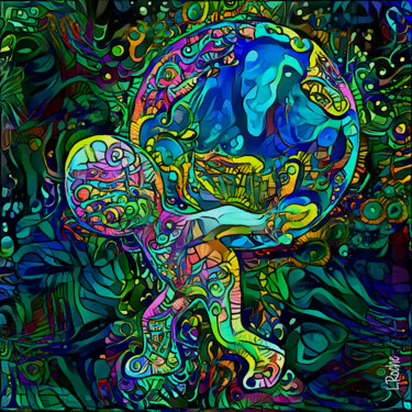 Digital Arts titled "Ecolomundo" by L.Roche, Original Artwork, 2D Digital Work