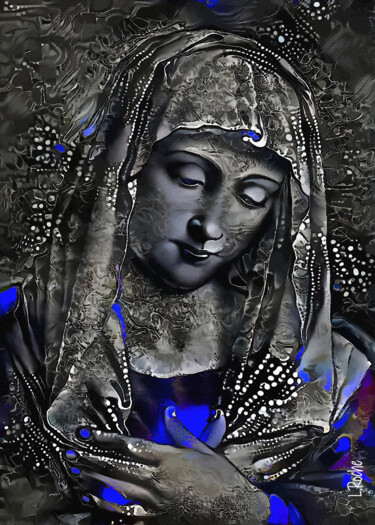 Digital Arts titled "Maria grey" by L.Roche, Original Artwork, 2D Digital Work