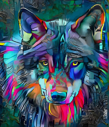 Digital Arts titled "Lobo flash" by L.Roche, Original Artwork, 2D Digital Work