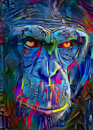 Digital Arts titled "Zorg, Monkey" by L.Roche, Original Artwork, 2D Digital Work