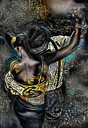 Digital Arts titled "Tango dorado" by L.Roche, Original Artwork, 2D Digital Work