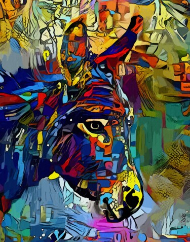 Arte digital titulada "Mula de feria" por L.Roche, Obra de arte original, Trabajo Digital 2D