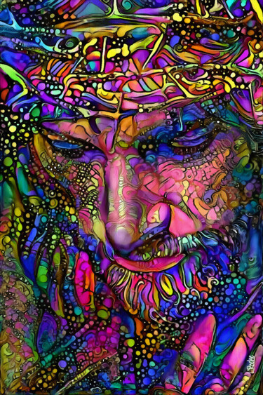Arte digital titulada "Jesus Calypso" por L.Roche, Obra de arte original, Trabajo Digital 2D