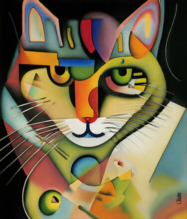 Arte digital titulada "Jaen, cat" por L.Roche, Obra de arte original, Acrílico