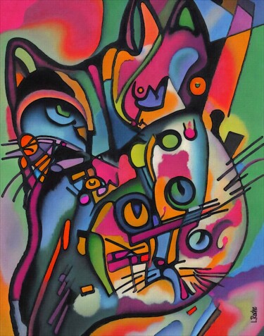 Arte digital titulada "Denia, cat" por L.Roche, Obra de arte original, Acrílico
