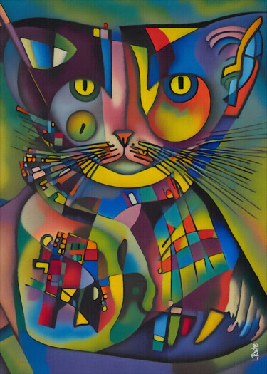 Digital Arts titled "Elche, cat" by L.Roche, Original Artwork, Acrylic