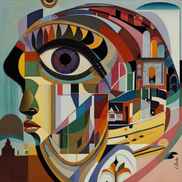"Face cam" başlıklı Tablo L.Roche tarafından, Orijinal sanat, Akrilik