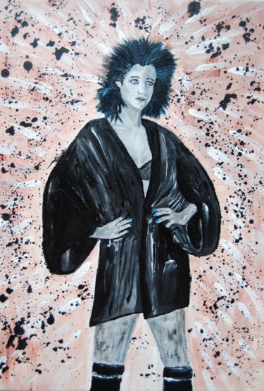 Painting titled "Déshabillé" by La Babssy, Original Artwork