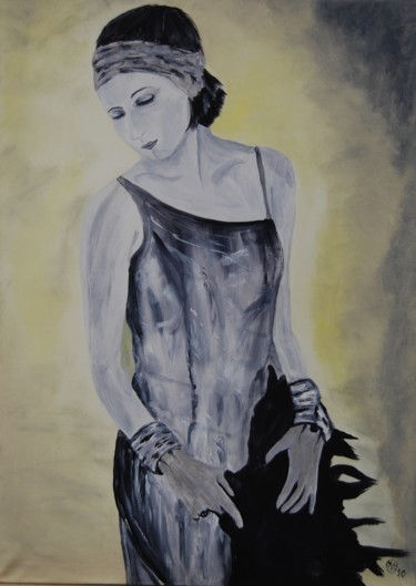 Painting titled "Année folle" by La Babssy, Original Artwork