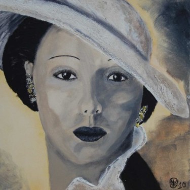 Painting titled "Miss B" by La Babssy, Original Artwork