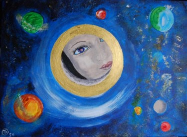 Painting titled "Nouvelle Terre des…" by La Babssy, Original Artwork, Acrylic