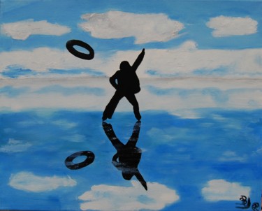Peinture intitulée "Rêve de glisse" par La Babssy, Œuvre d'art originale