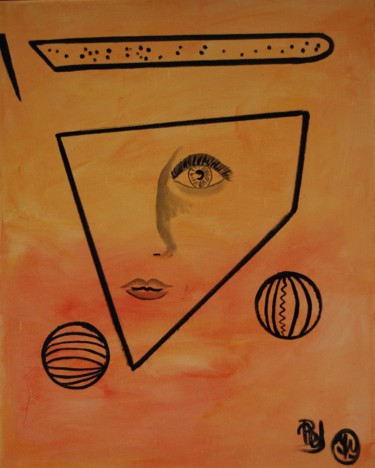 Peinture intitulée "Oeil pour oeil" par La Babssy, Œuvre d'art originale