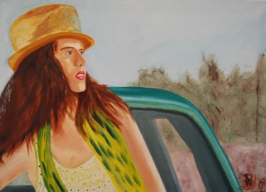 Painting titled "Sur le chemin des c…" by La Babssy, Original Artwork