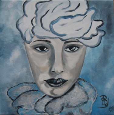 Peinture intitulée "L'âme bleue" par La Babssy, Œuvre d'art originale