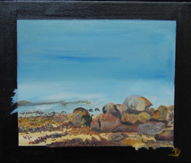 Painting titled "roche de mer" by La Babssy, Original Artwork